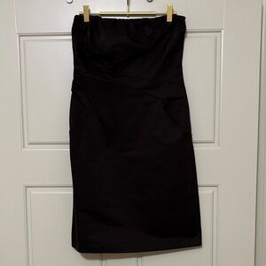 The Limited brown strapless dress